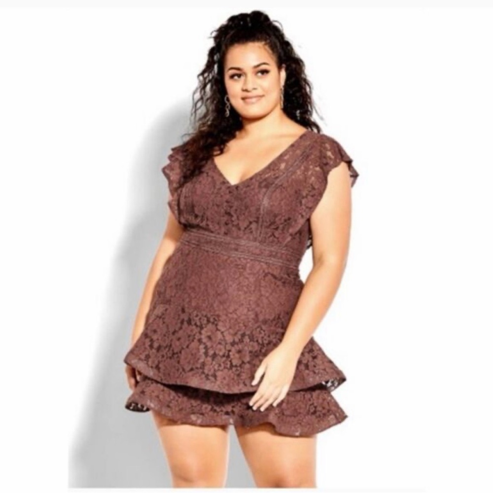 City Chic Sienna FF Lace Dress